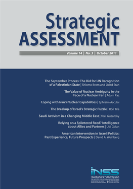 Strategic Assessment Vol 14, No 3