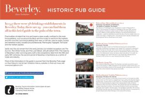 Beverley Pub Guide