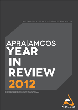 An Overview of the 2011-2012 Financial Year Results