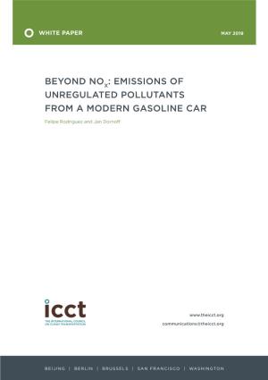 Emissions of Unregulated Pollutants from a Modern Gasoline Car