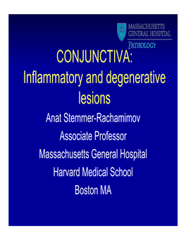 CONJUNCTIVA: Inflammatory and Degenerative Lesions