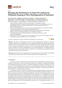 Boosting the Performance of Nano-Ni Catalysts by Palladium Doping in Flow Hydrogenation of Sulcatone