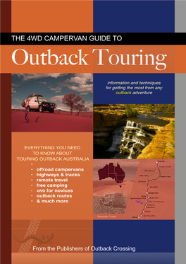 THE 4WD CAMPERVAN GUIDE to Outback Touring