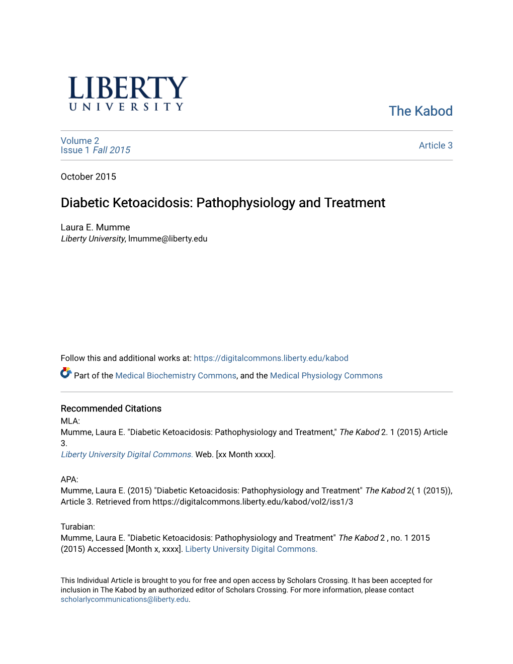 Diabetic Ketoacidosis Pathophysiology And Treatment Docslib