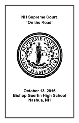 NH Supreme Court “On the Road” October 13, 2016 Bishop Guertin