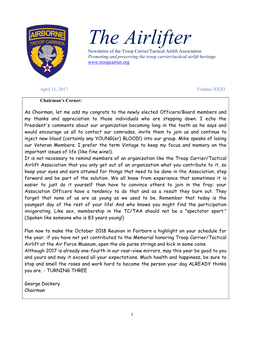 The Airlifter Volume XXXI