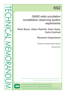 GNSS Radio Occultation Constellation Observing System Experiments