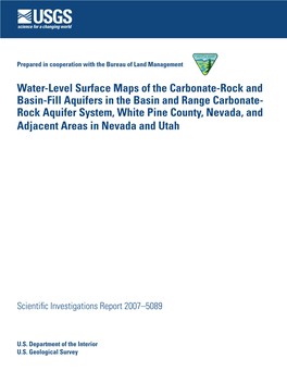 Rock Aquifer System, White Pine County, Nevada, and Adjacent Areas in Nevada and Utah