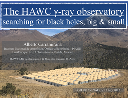 The HAWC Gamma-Ray Observatory Salesa Et Al