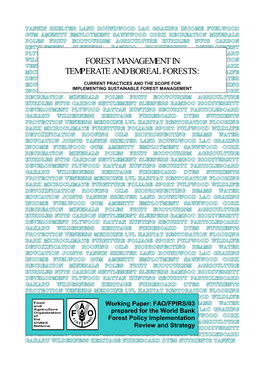 Forest Management in Temperate and Boreal Forests