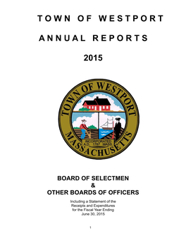 Townofwestport Annualreports 2015