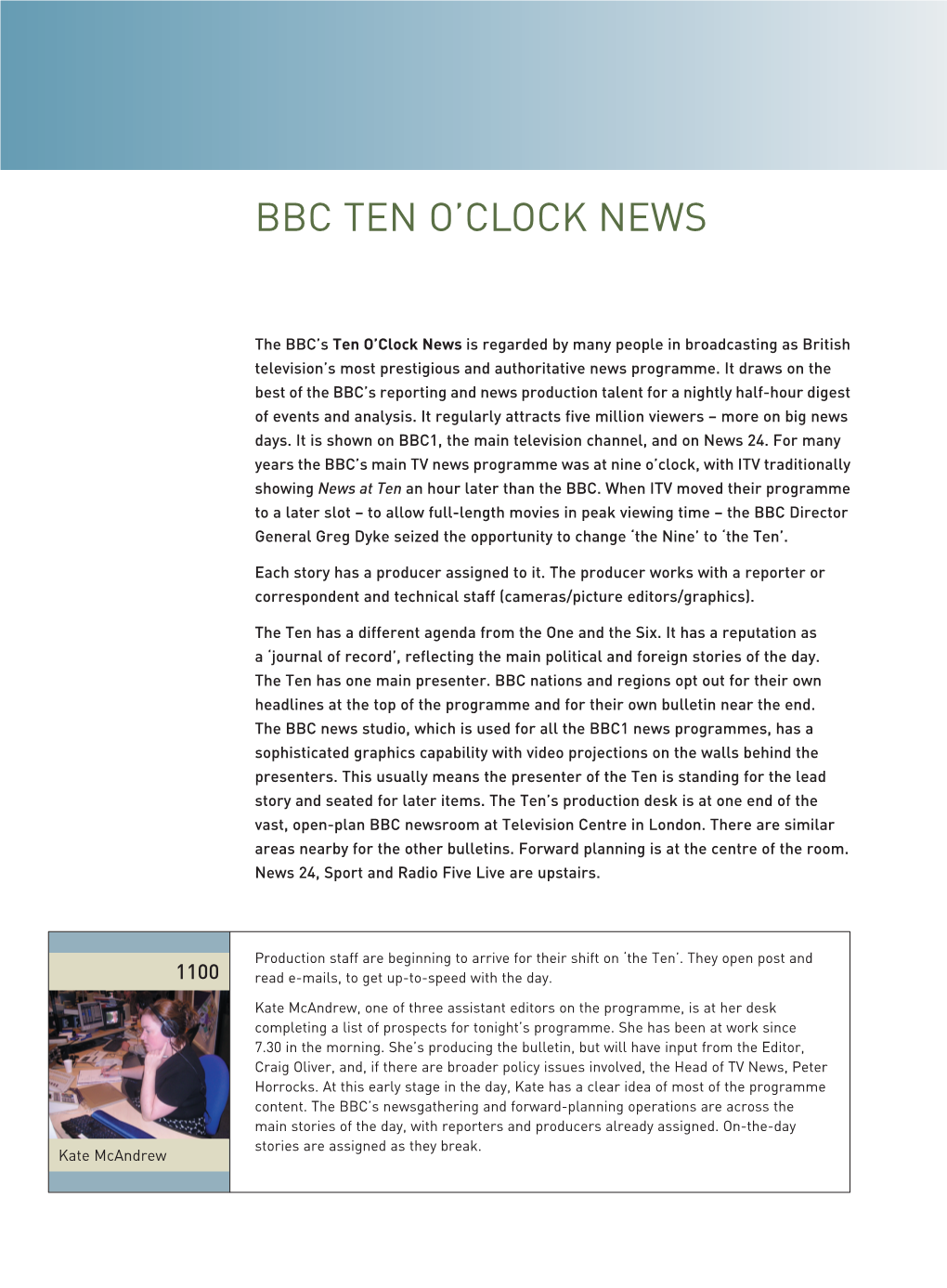 Bbc Ten O'clock News