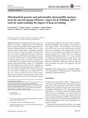 Mitochondrial Genome and Polymorphic Microsatellite Markers