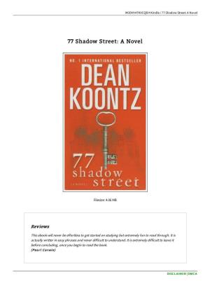 Get Book \\ 77 Shadow Street: a Novel