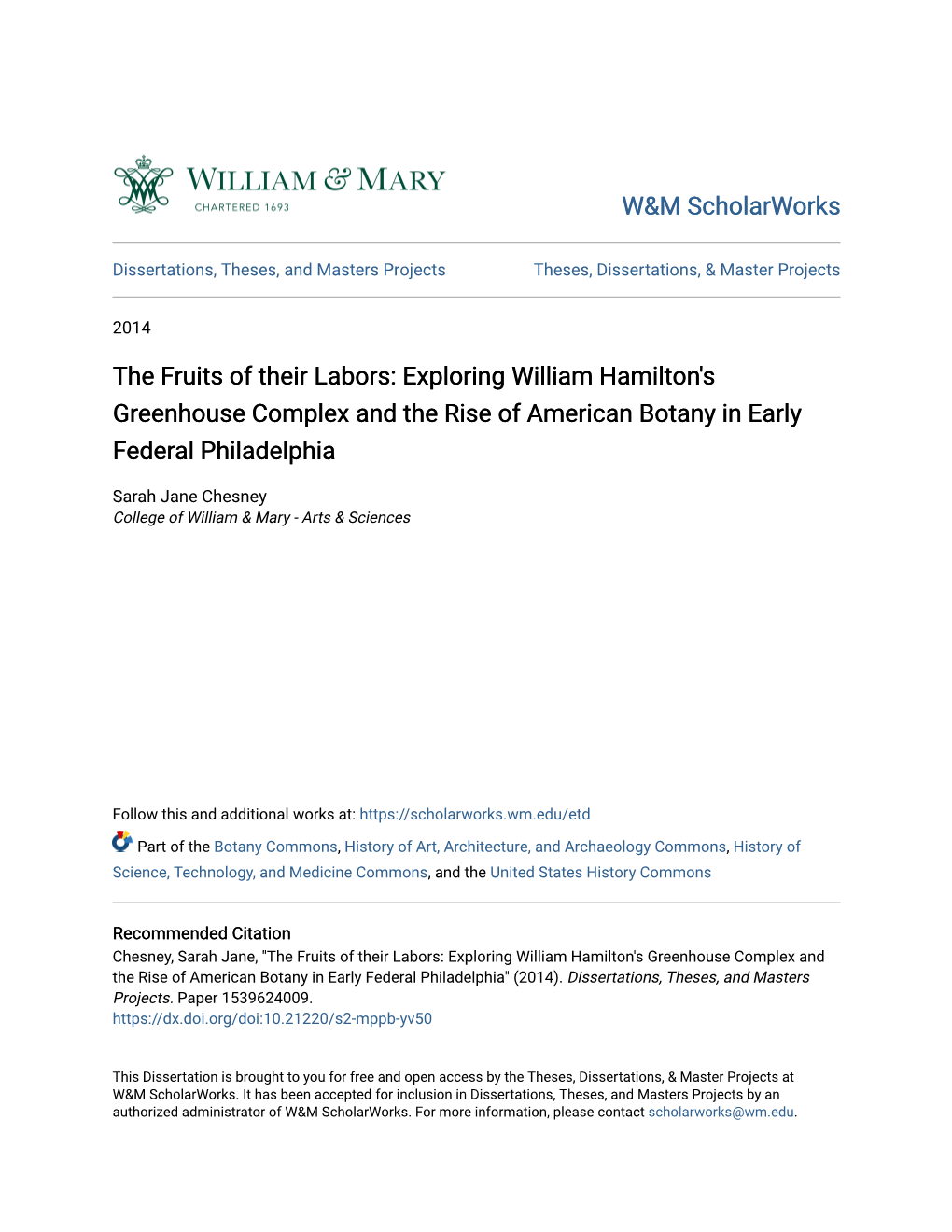 Exploring William Hamilton's Greenhouse Complex and the Rise of American Botany in Early Federal Philadelphia