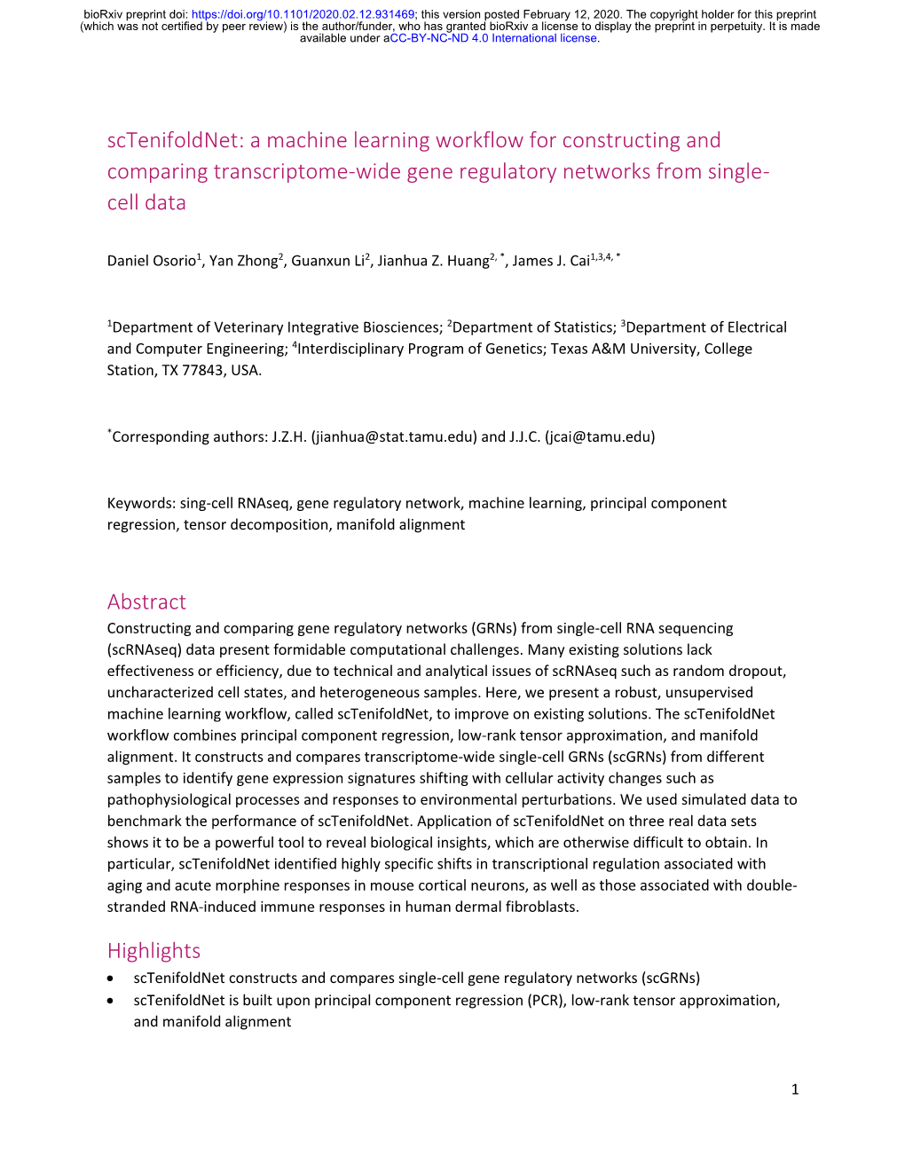 A Machine Learning Workflow for Constructing and Comparing Transcriptome-Wide Gene Regulatory Networks from Single- Cell Data