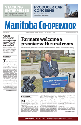 Farmers Welcome a Premier with Rural Roots