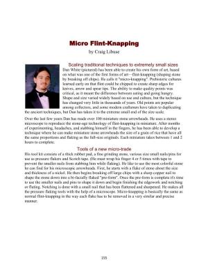 Micro Flint-Knapping by Craig Libuse