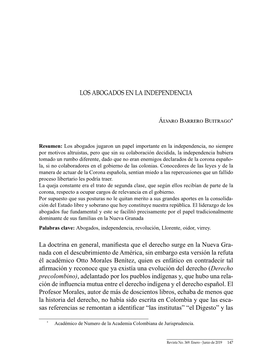 LOS ABOGADOS EN LA INDEPENDENCIA La Doctrina En