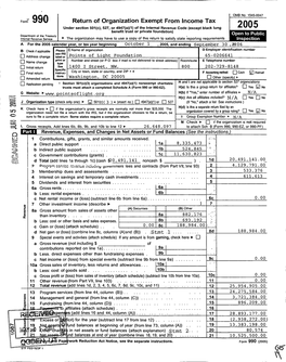 Return of Organization Exempt from Income Tax 2005