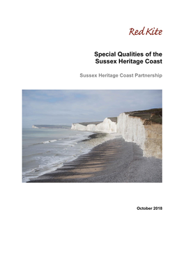 Special Qualities of the Sussex Heritage Coast
