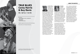 TRUE BLUES Corey Harris & Guy Davis