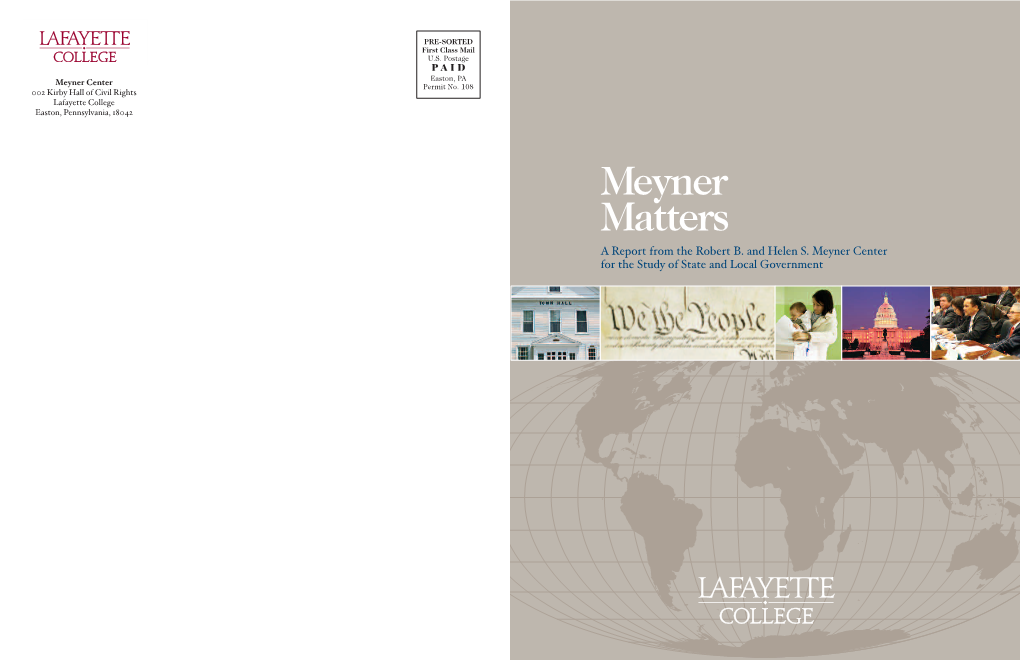 Meyner Matters