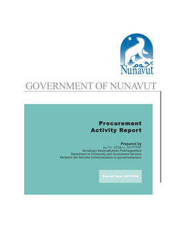 Procurement Activity Report 2013/14