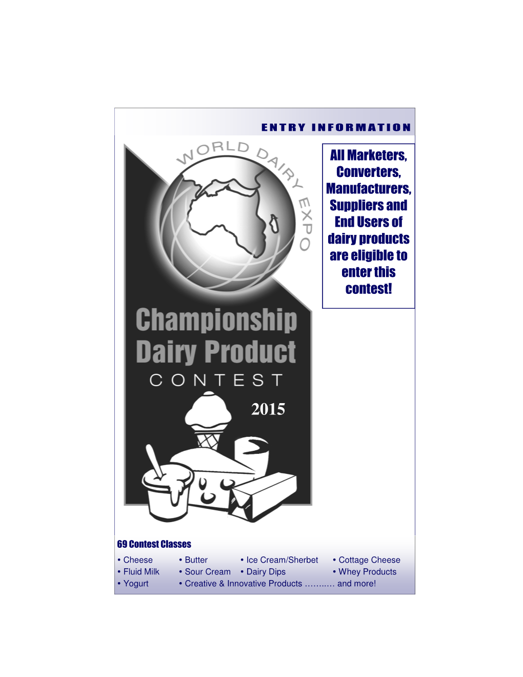 2015 Contest Entry Brochure