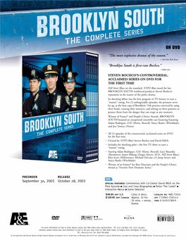 Brooklyn South DVD SS
