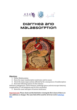Diarrhea and Malabsorption