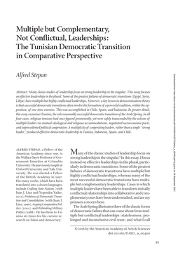 The Tunisian Democratic Transition in Comparative Perspective