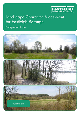 Landscape Character Assessment for Eastleigh Borough Background Paper