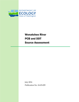 Wenatchee River PCB and DDT Source Assessment