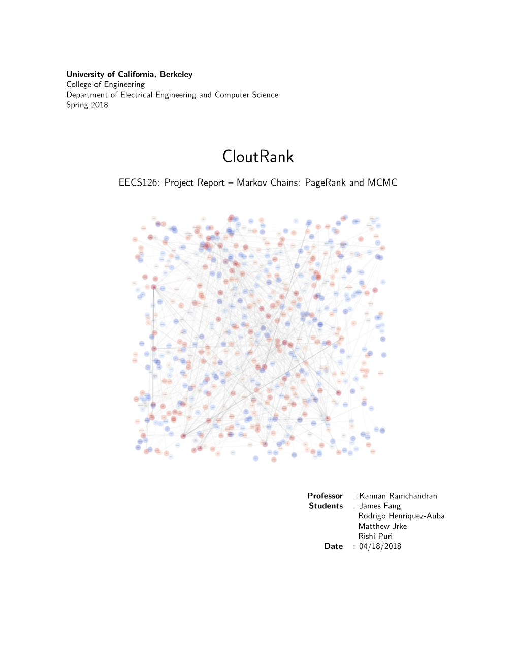 Pagerank on Billboard & Spotify Data UC Berkeley, 2018