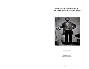 Lincoln's Springfield: the Underground Railroad