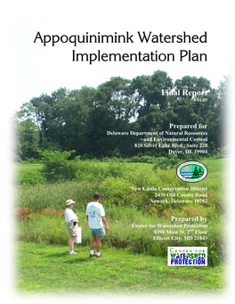 Appoquinimink Watershed Implementation Plan