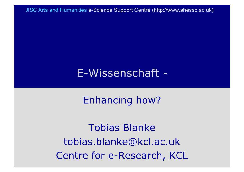 E-Wissenschaft