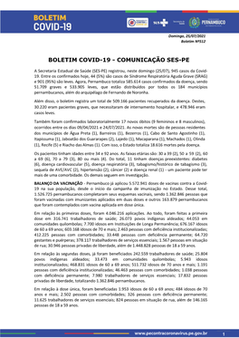 Boletim Covid-19 - Comunicação Ses-Pe