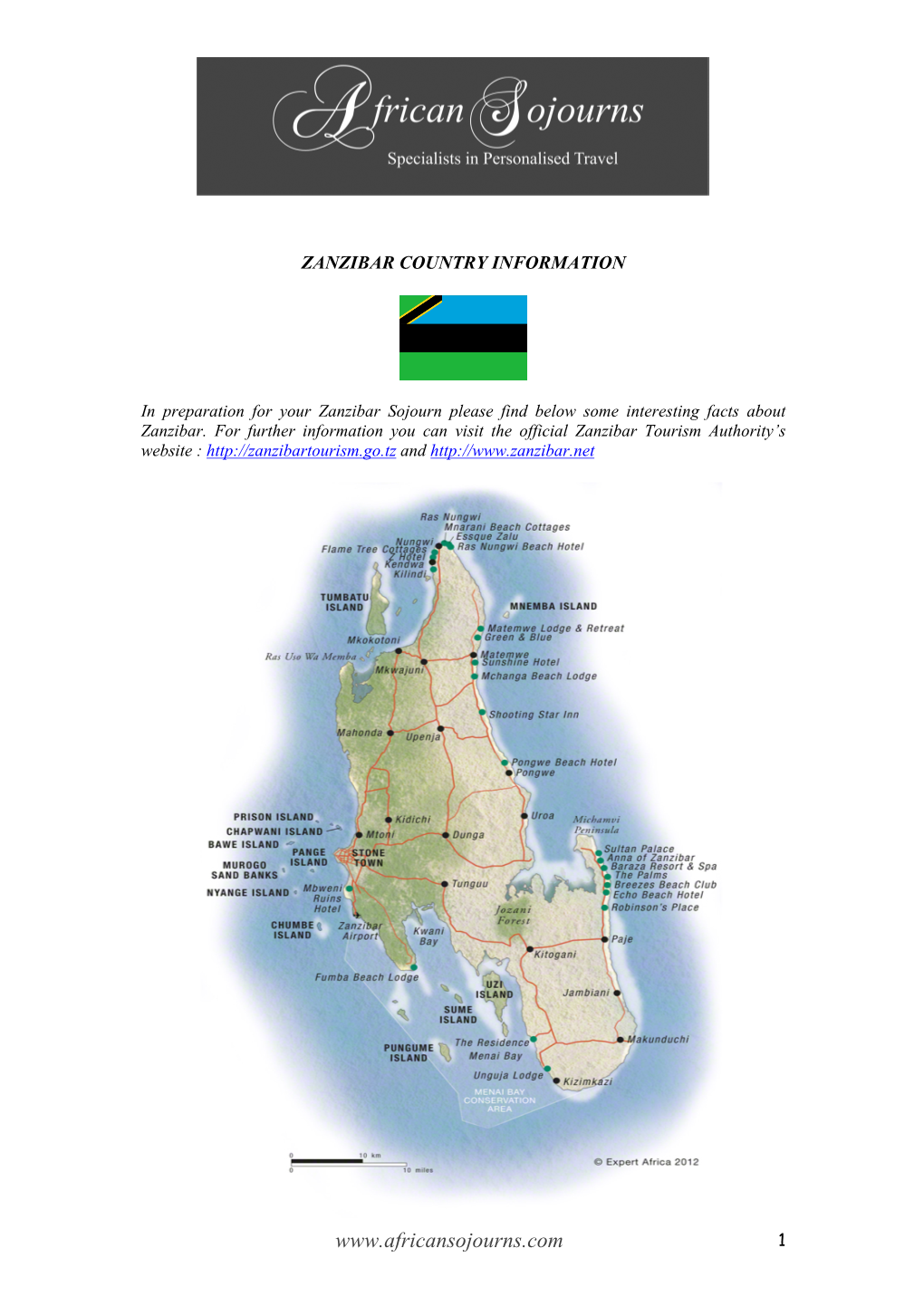 Zanzibar Country Information