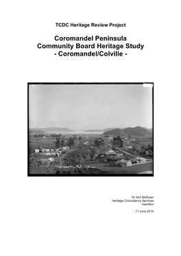 TCDC Community Study Report C-C 11-6-10