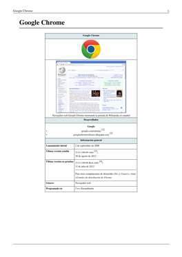 Google Chrome 1 Google Chrome