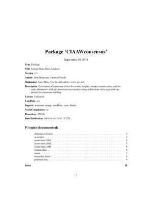 Package 'Ciaawconsensus'