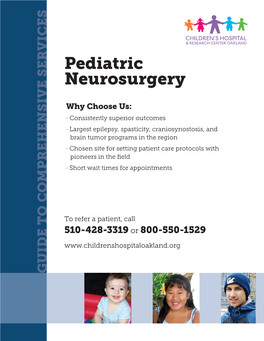 Pediatric Neurosurgery Brochure.Pdf