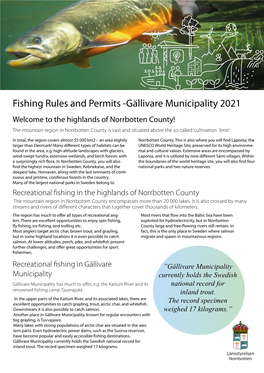 Fishing Rules and Permits