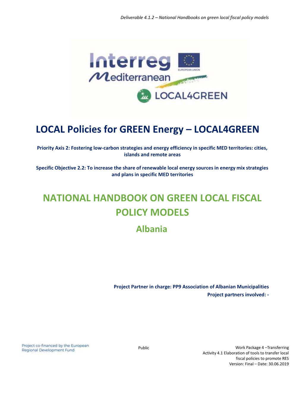 Local4green National Handbook on Green Local