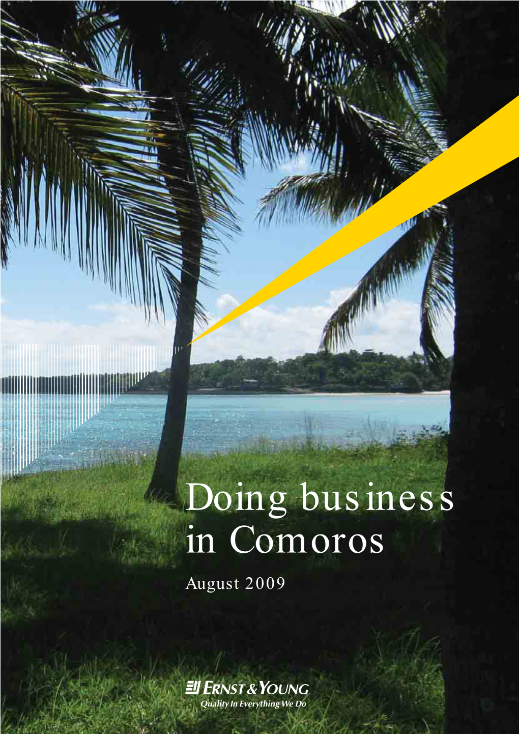 Doing Business in Comoros August 2009 Preface This Book Was Prepared by Ernst & Young Consultancy Co