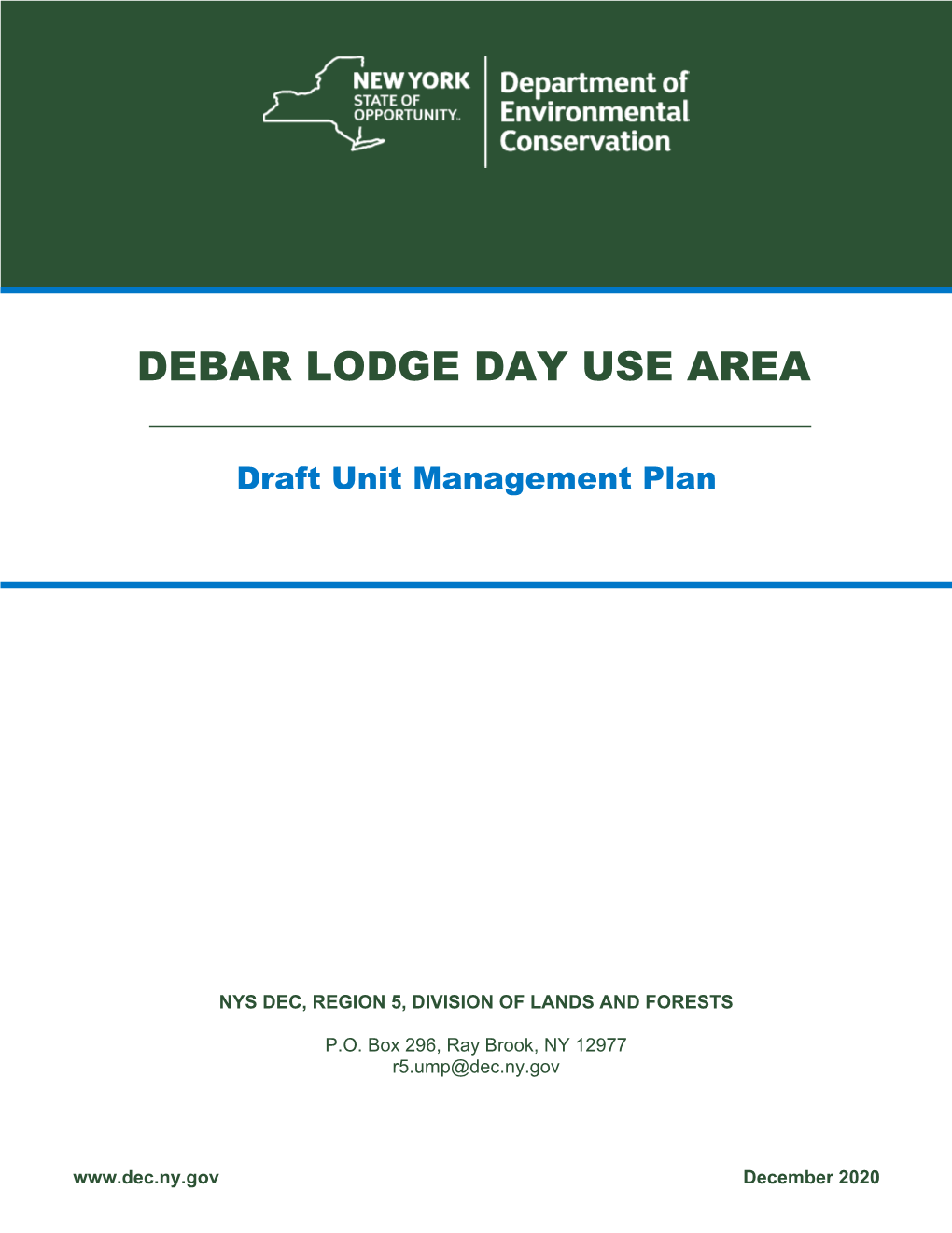 Debar Lodge Day Use Area