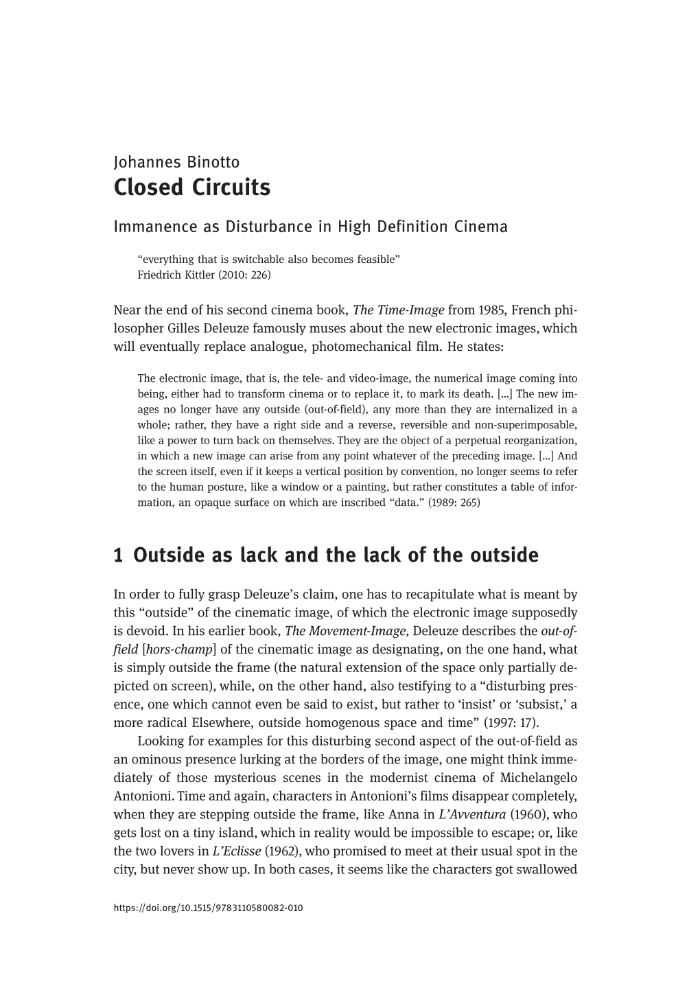 Closed Circuits