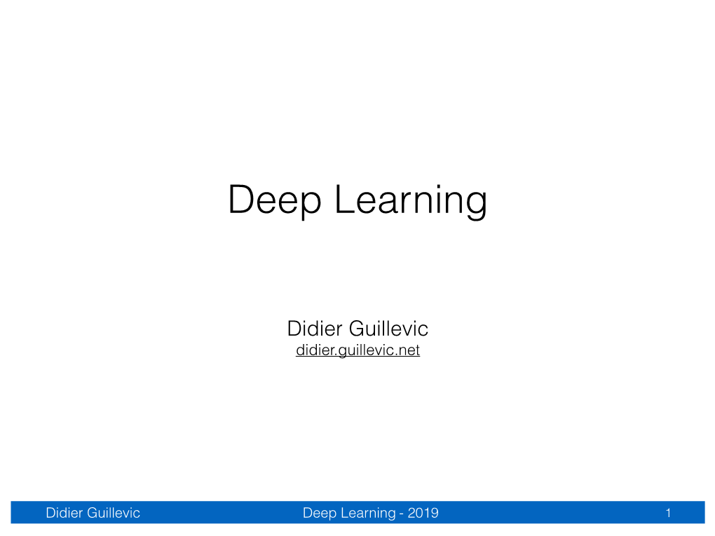 Deep Learning